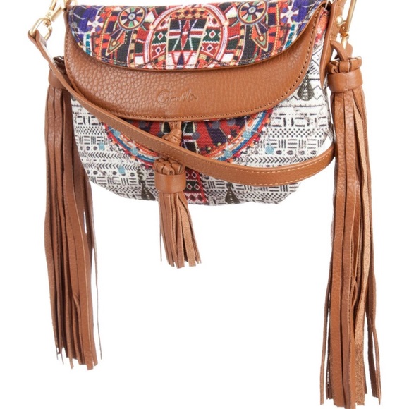 Camilla Multicolor Crossbody Bag with Tassels - Picture 2 of 4